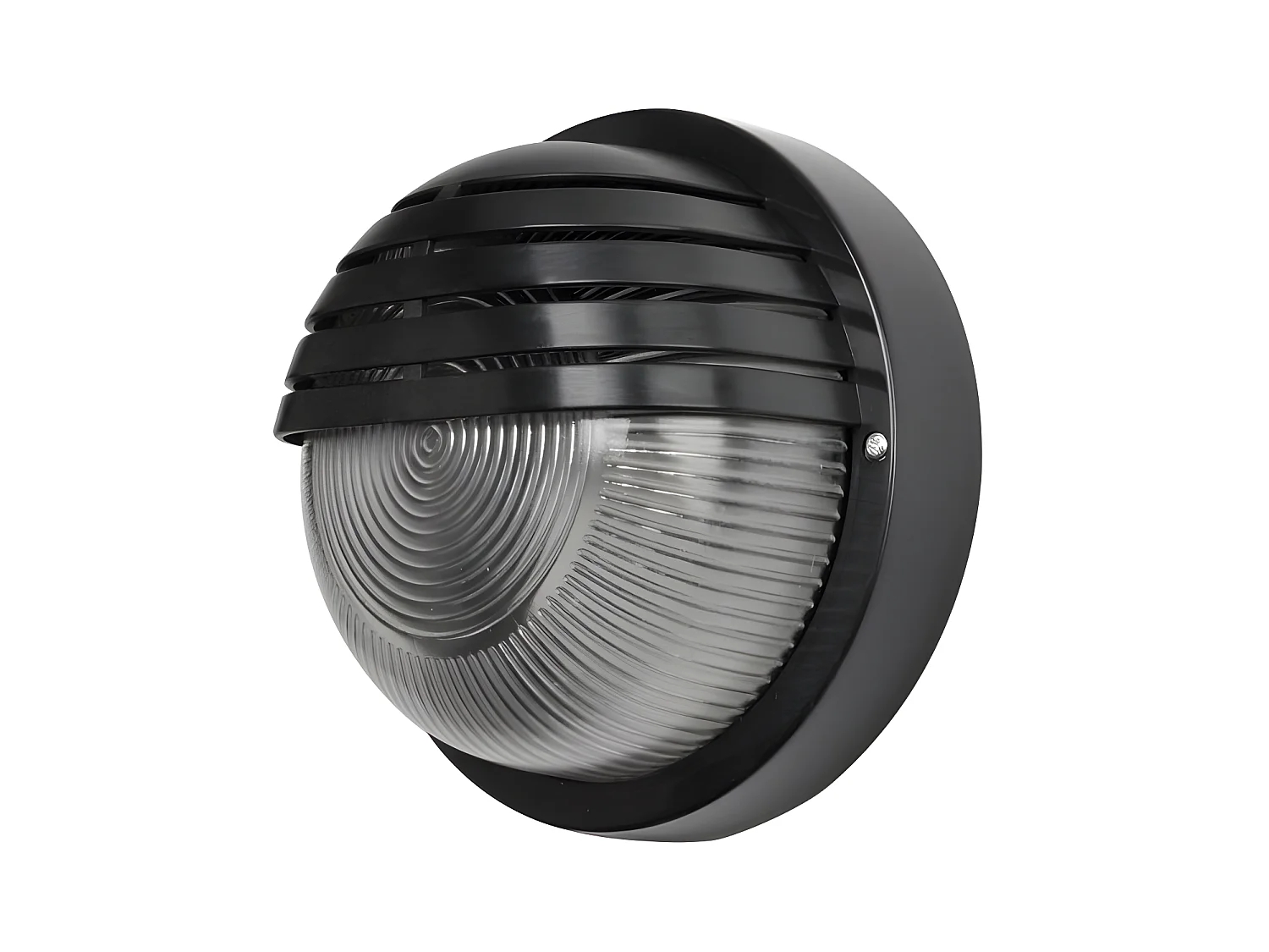 Aplique Redondo Para Exterior Canopus Negro