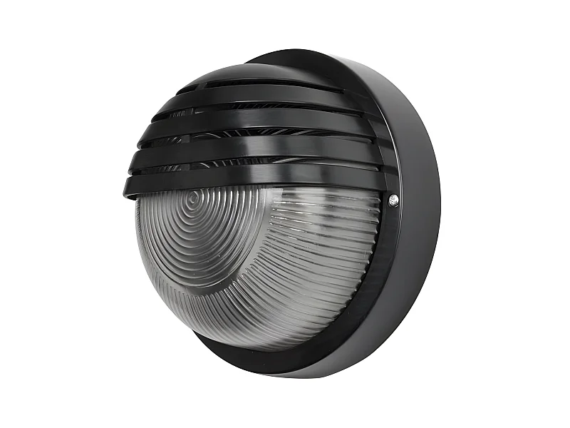 Aplique Redondo Para Exterior Canopus Negro