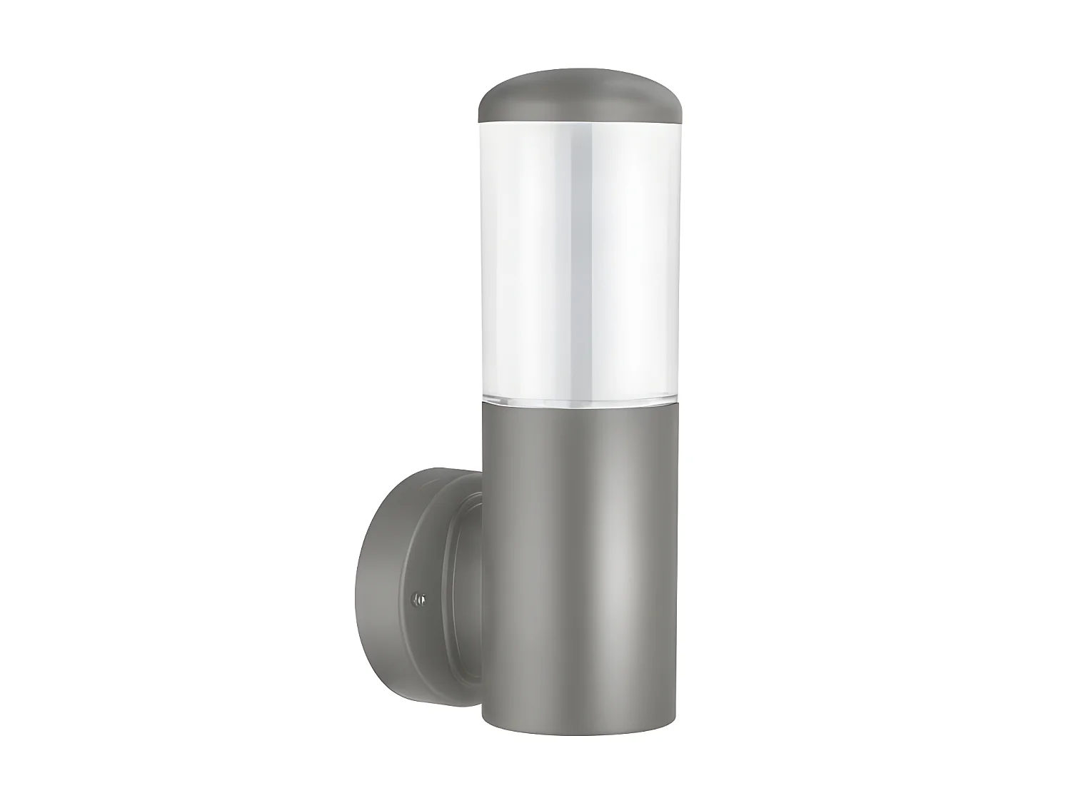 Aplique Moderno Para Exterior Azafran Gris En Policarbonato