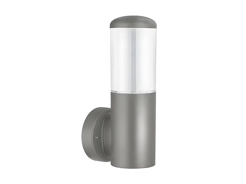 Aplique Moderno Para Exterior Azafran Gris En Policarbonato