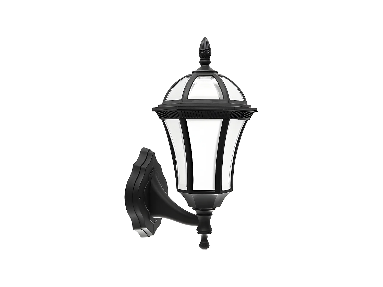 Aplique Comino Negro Ip44 En Policarbonato