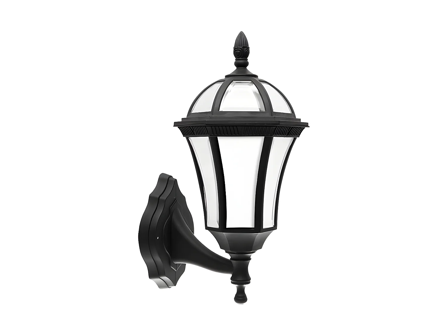 Aplique Comino Negro Ip44 En Policarbonato