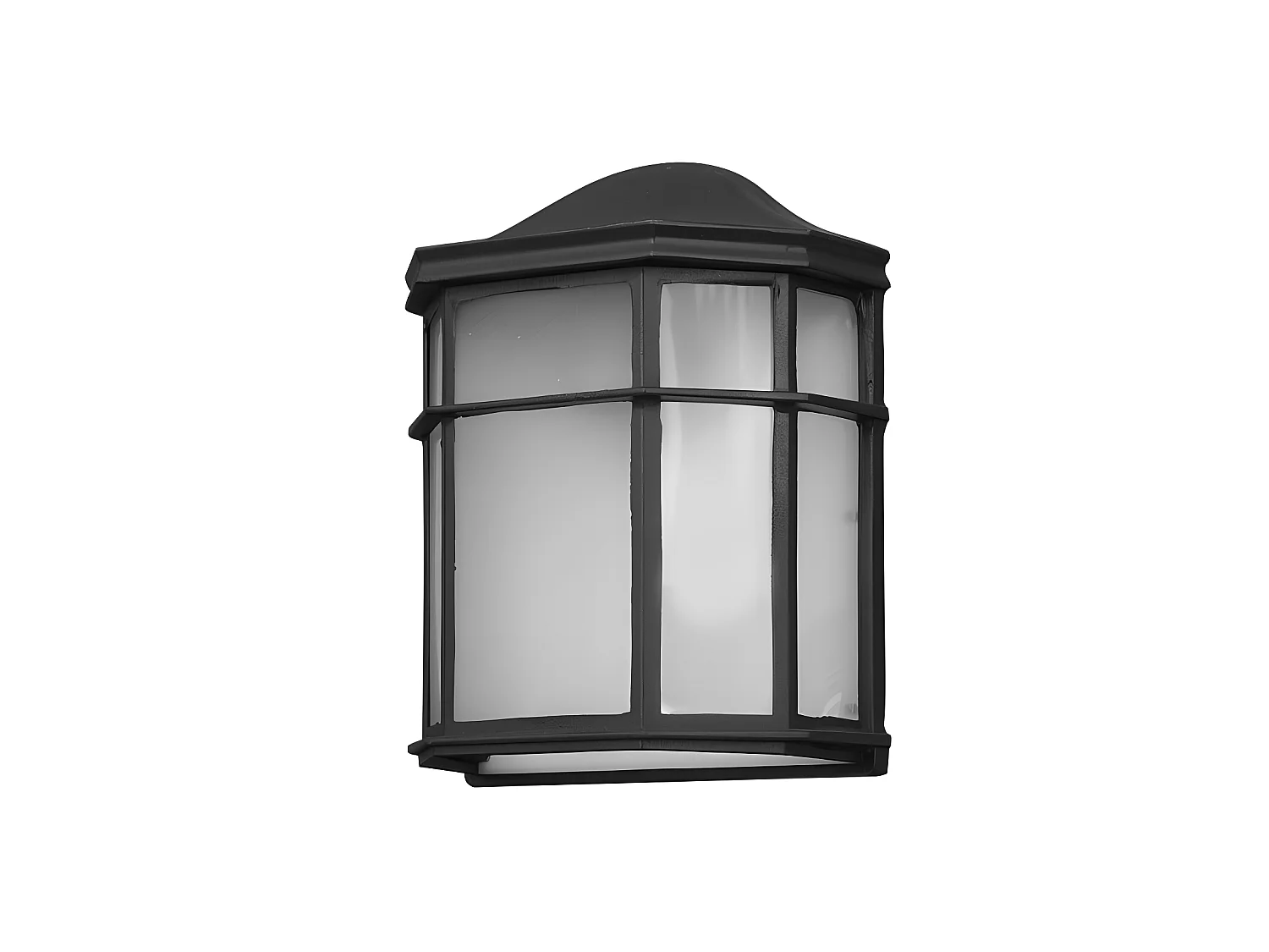 Aplique Negro Para Exterior En Aluminio Modelo Bellatrix Ip44