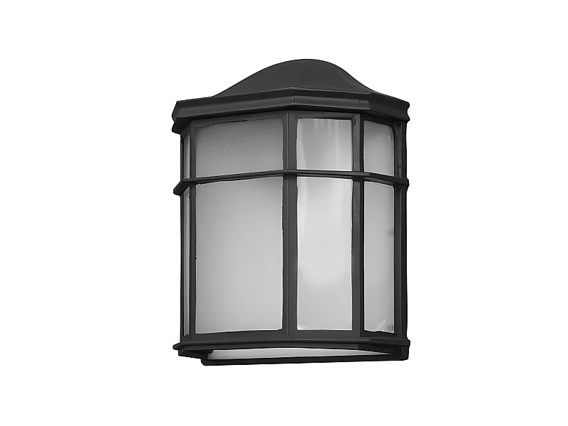 Aplique Negro Para Exterior En Aluminio Modelo Bellatrix Ip44