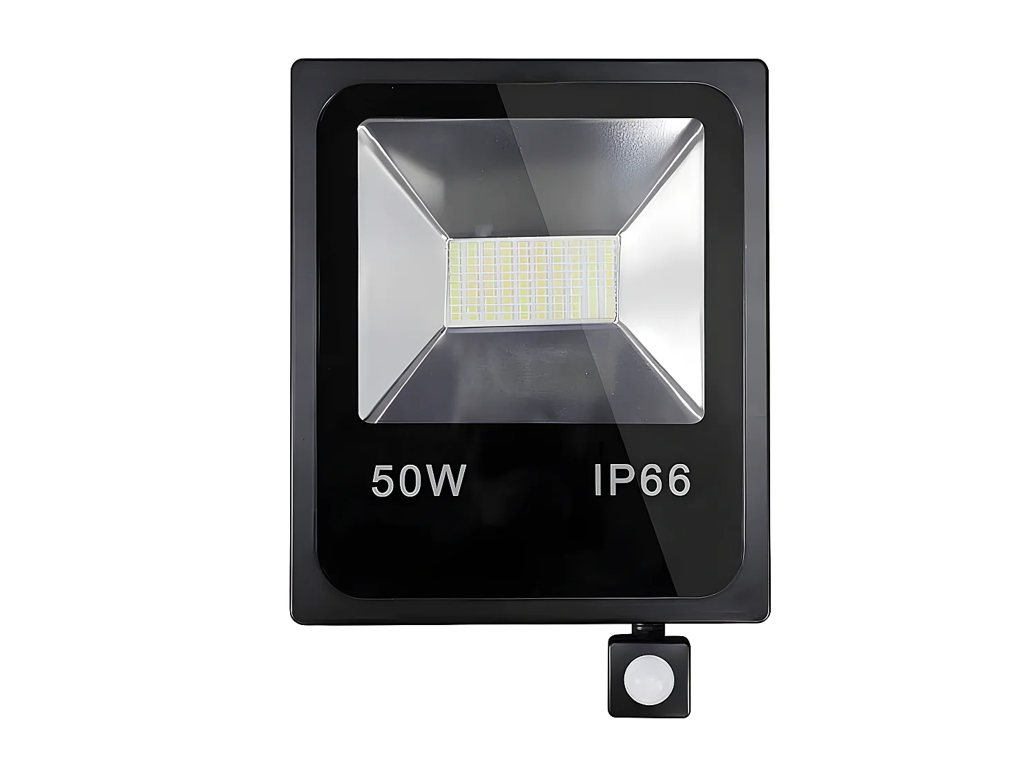 Projecteur extérieur LED 50W avec capteur Olivier fini Noir FABRILAMP