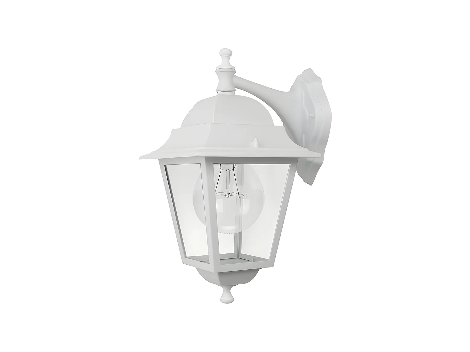 Aplique Blanco Spica En Aluminio Y Cristal, Ip 44,