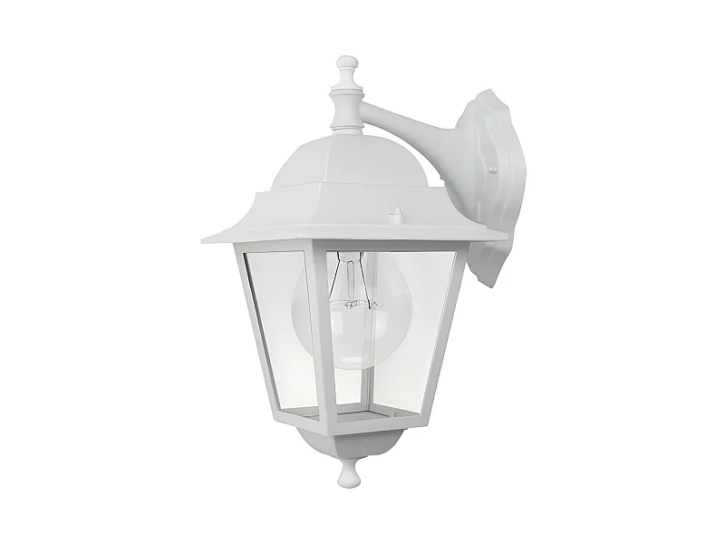 Aplique Blanco Spica En Aluminio Y Cristal, Ip 44,