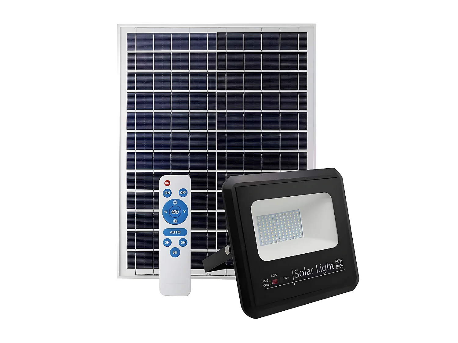 Projecteur solaire Malaquita 60w avec télécommande FABRILAMP