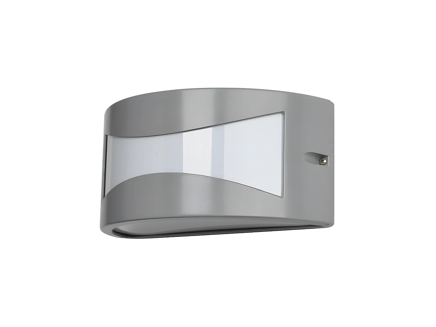 Aplique De Aluminio Hadar 1 Luz, Color Gris