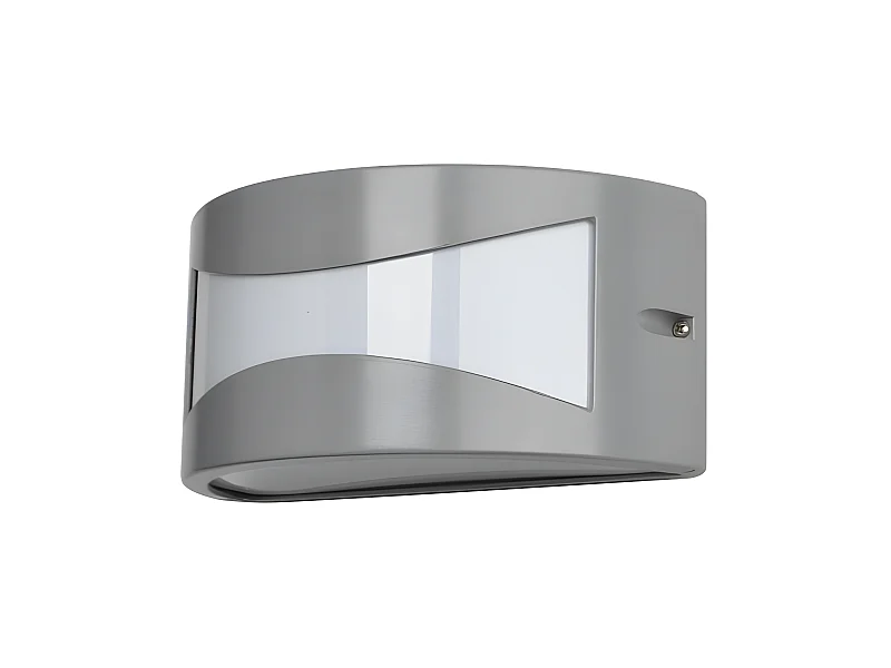 Lampada da parete in alluminio HADAR 1 luce, colore grigio FABRILAMP