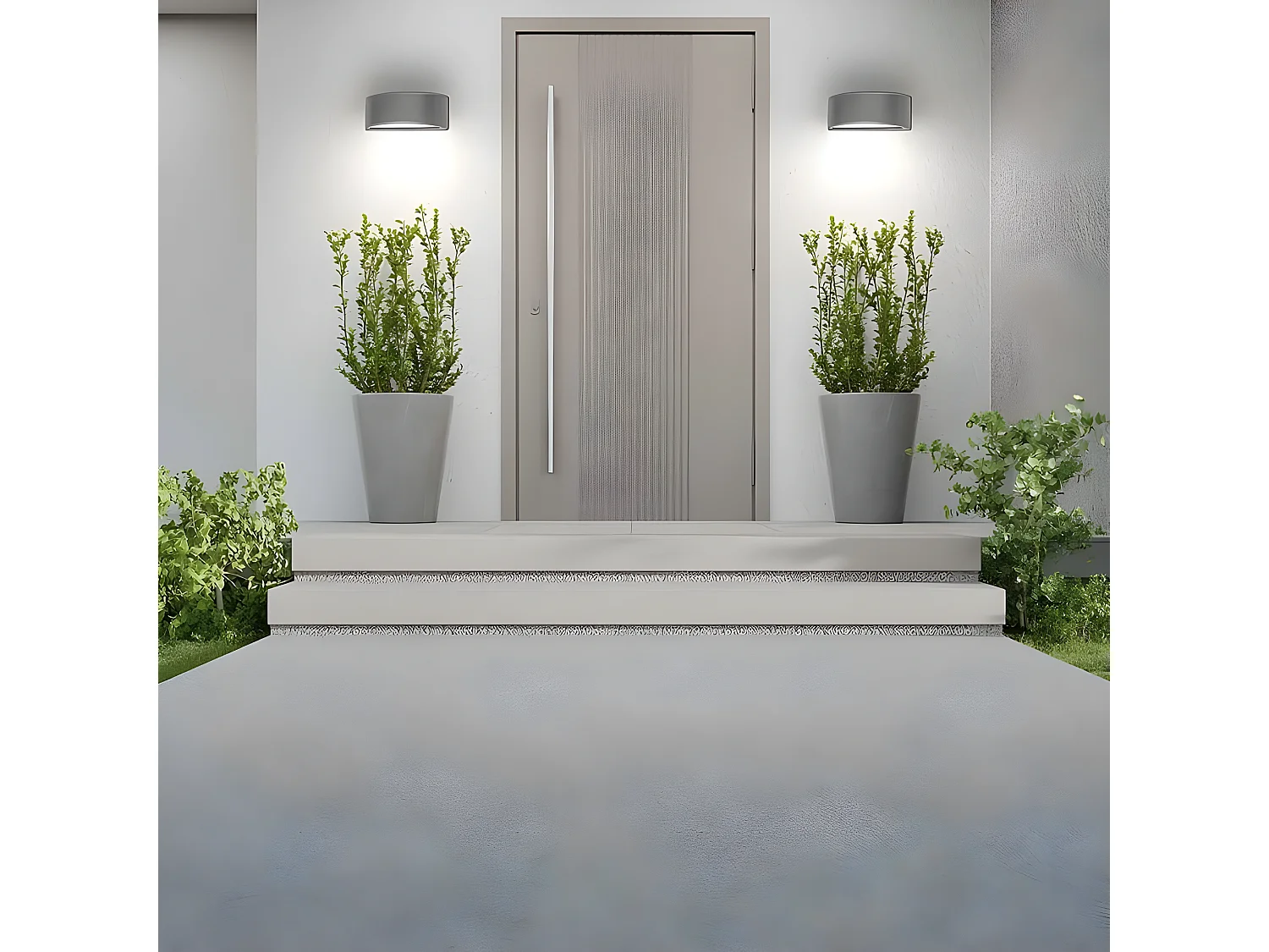 Kefir Extérieur Application finition Polycarbonate gris FABRILAMP