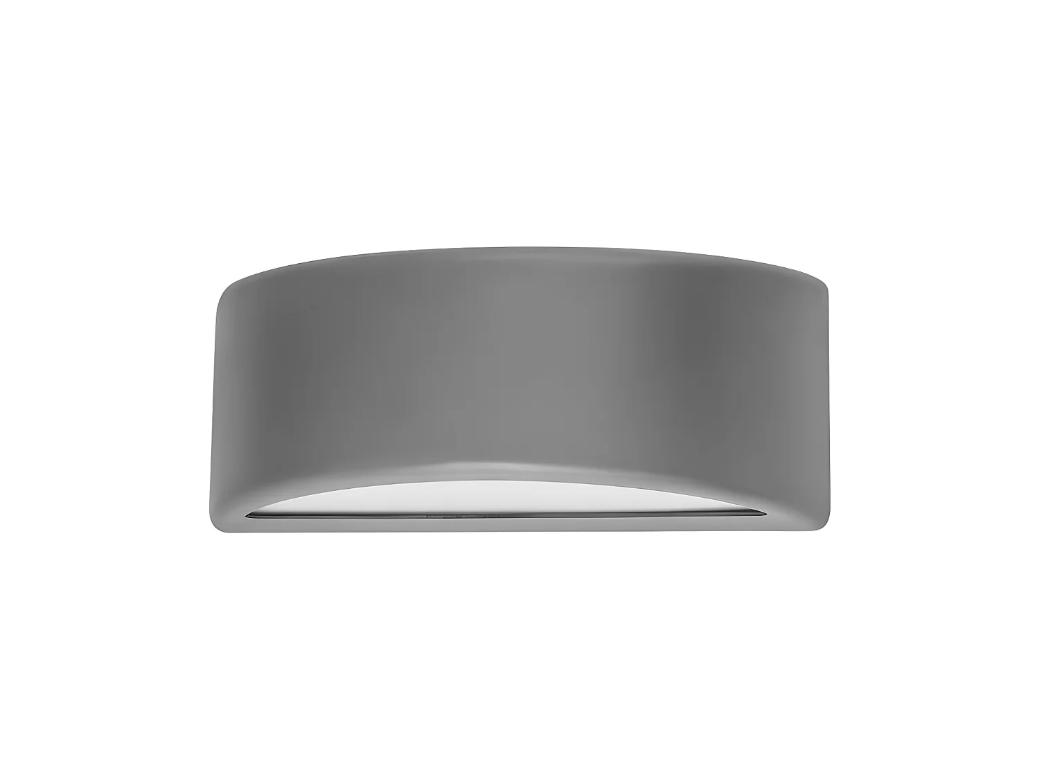 Aplique Exterior Kefir  Acabado Gris De Policarbonato