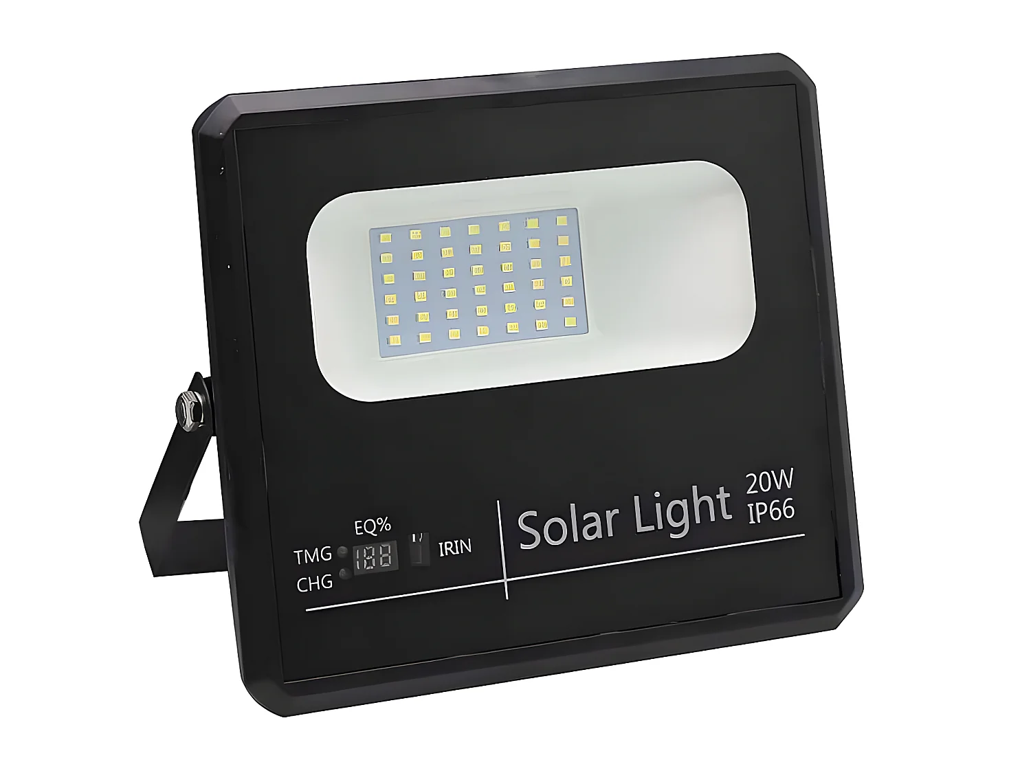 MALAQUITA Projecteur solaire noir avec télécommande FABRILAMP