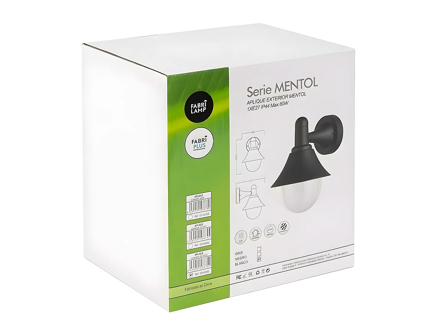 Demander un modèle de jardin Mentol Gris Ip44 FABRILAMP