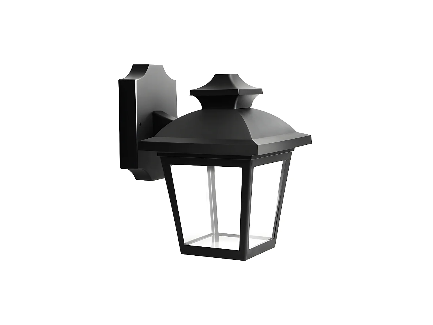 Aplique De Jardin Modelo Maca Acabado Negro Ip44