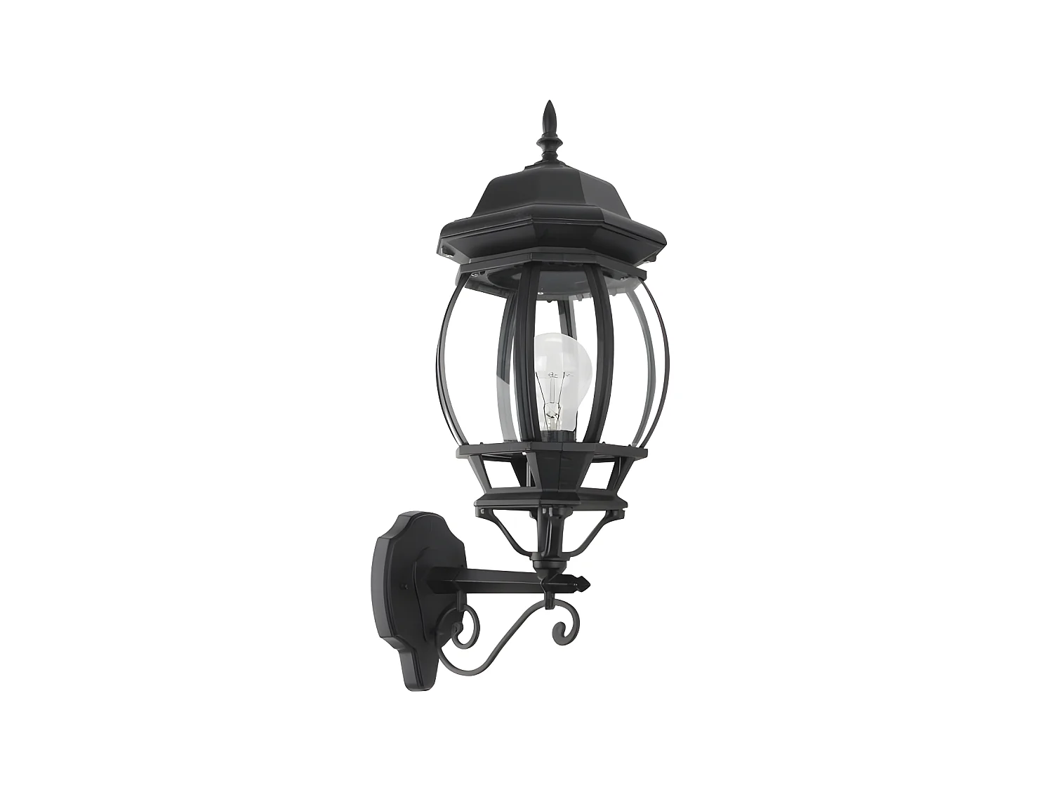 Aplique Clasico Para Exterior Caelum Negro Ip 44