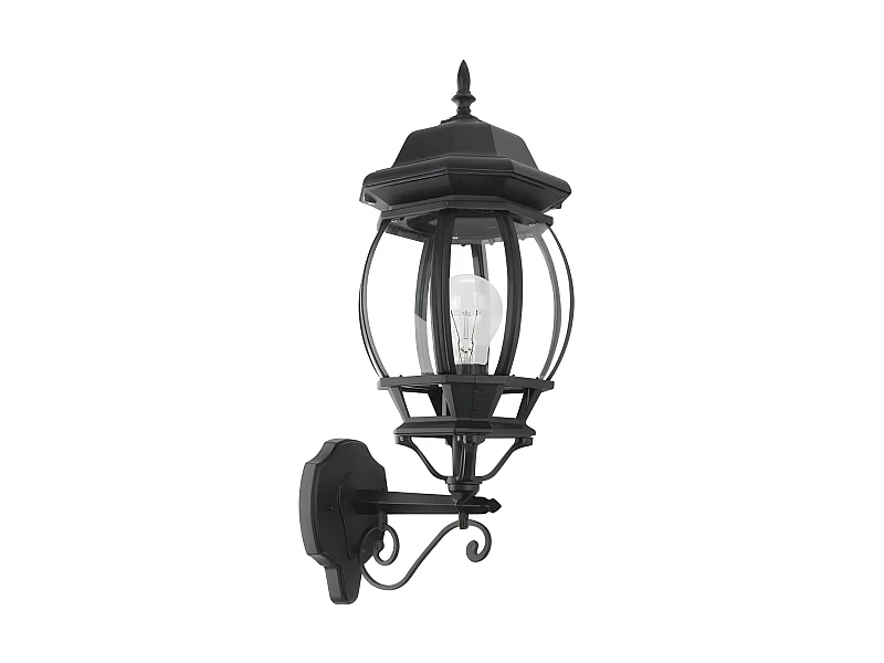 Aplique Clasico Para Exterior Caelum Negro Ip 44