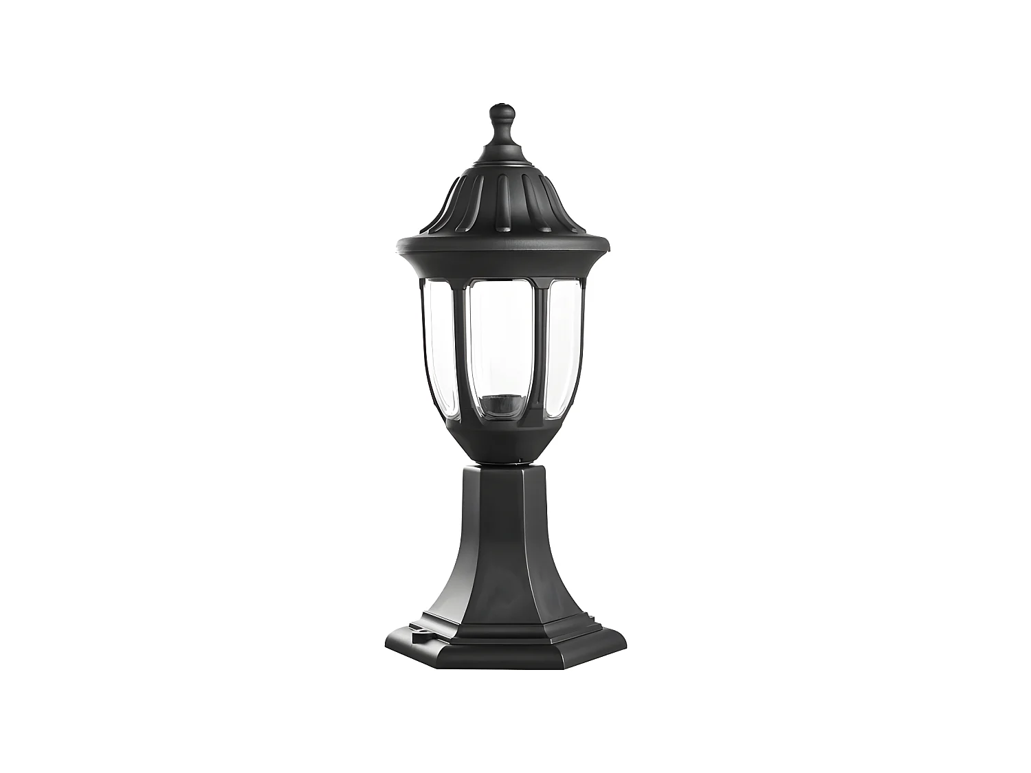 Sobremuro De Exterior Angelica Negro En Policarbonato