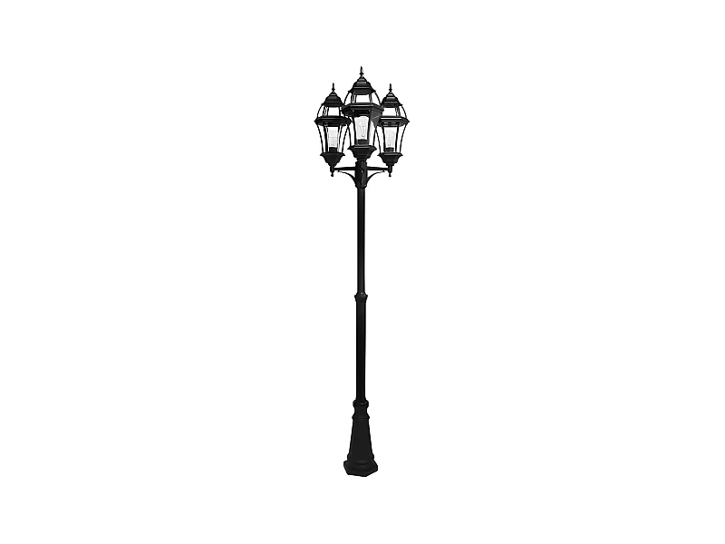 Aluminium Becrux lampe de jardin fini Noir Ip44 FABRILAMP