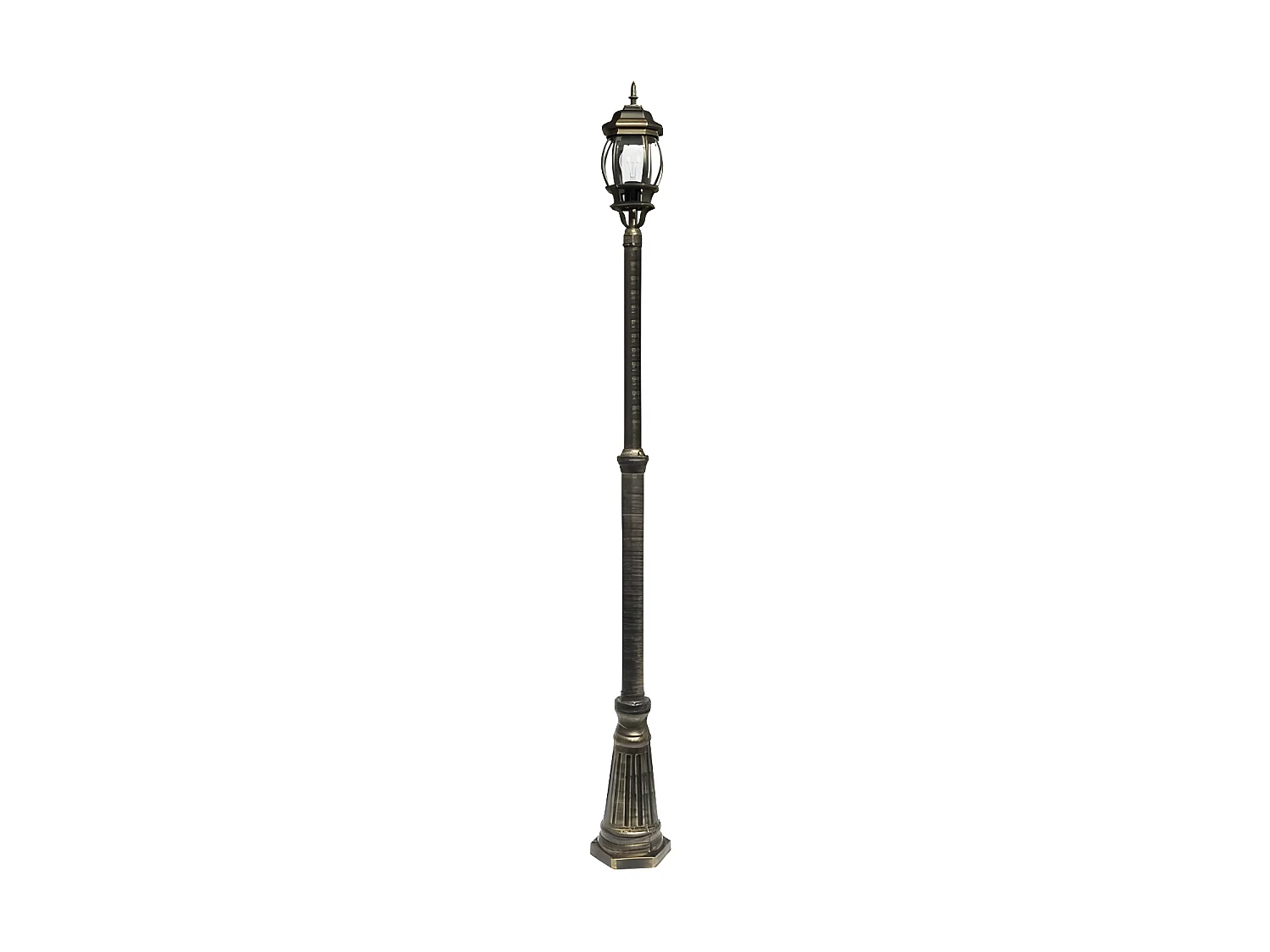 Lampada da giardino modello CAELUM alluminio nero Ip44 FABRILAMP