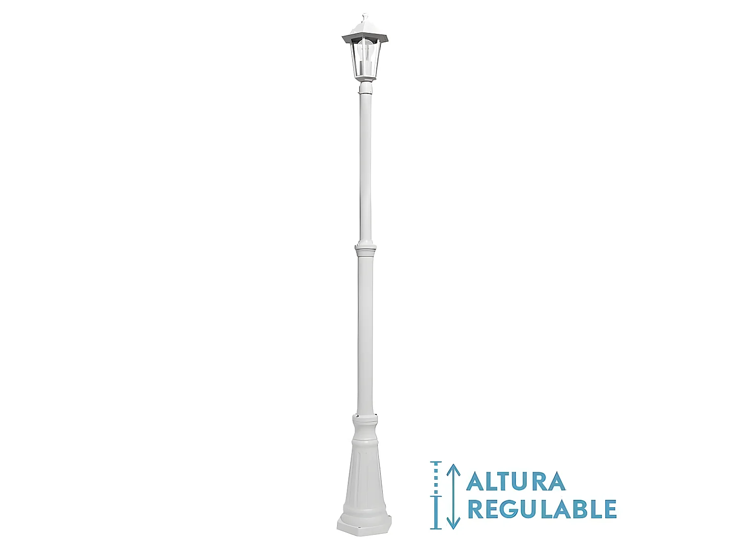 Lampe extérieure en aluminium AURIGA 1 finition blanche FABRILAMP