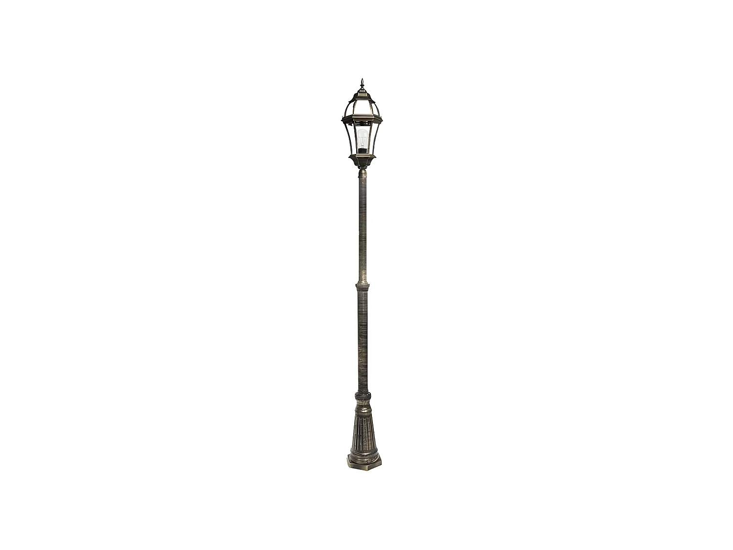 Aluminium Becrux lampe extérieure Hauteur noire Remplaçable FABRILAMP