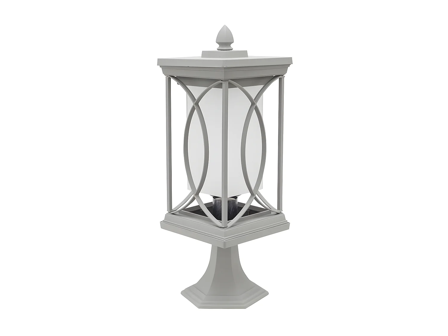 Lampe de grande surface jardin d'extérieur argent FABRILAMP