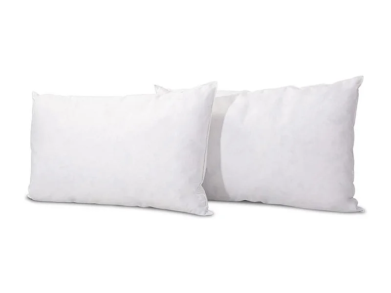 BELLECOUR LITERIE | Lot de 2 oreillers 40x60 cm CHAMBORD | Duvet & Plumes