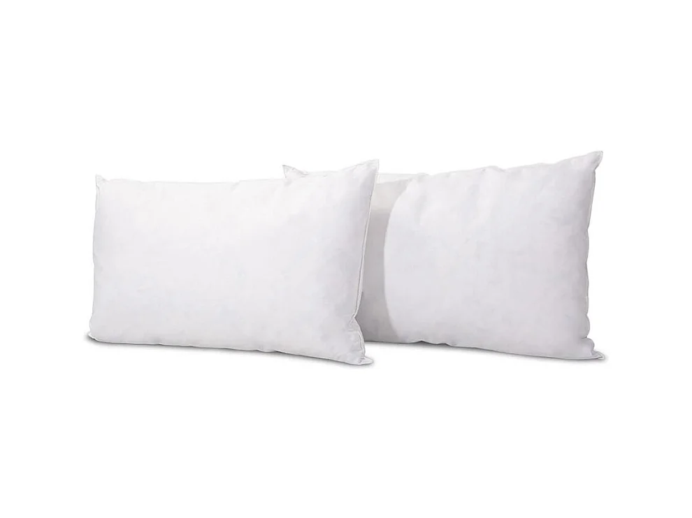 BELLECOUR LITERIE | Lot de 2 oreillers 40x60 cm CHAMBORD | Duvet & Plumes