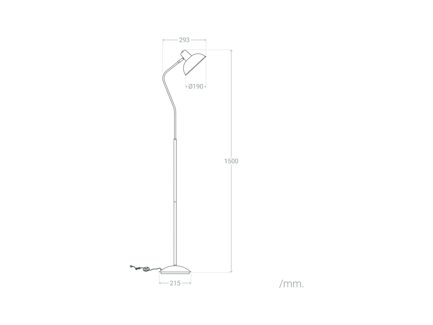 Lámpara de Pie Sahani Mostaza