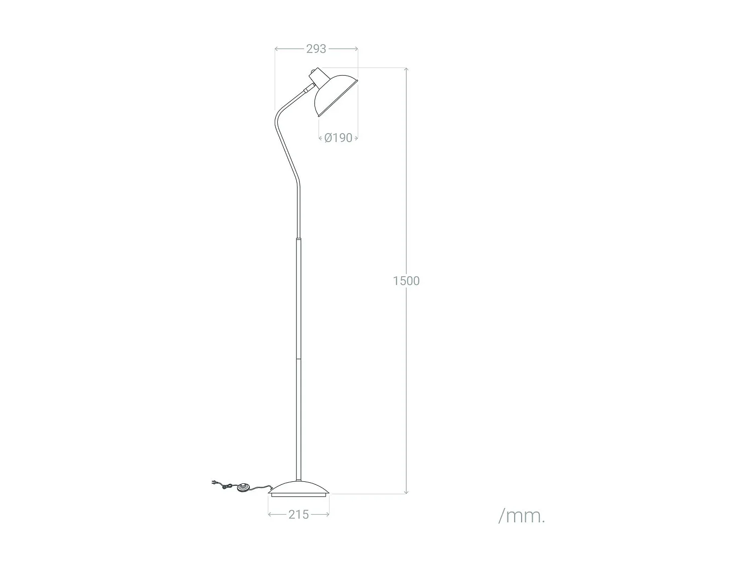 Lampadaire Métal Sahani  Moutarde