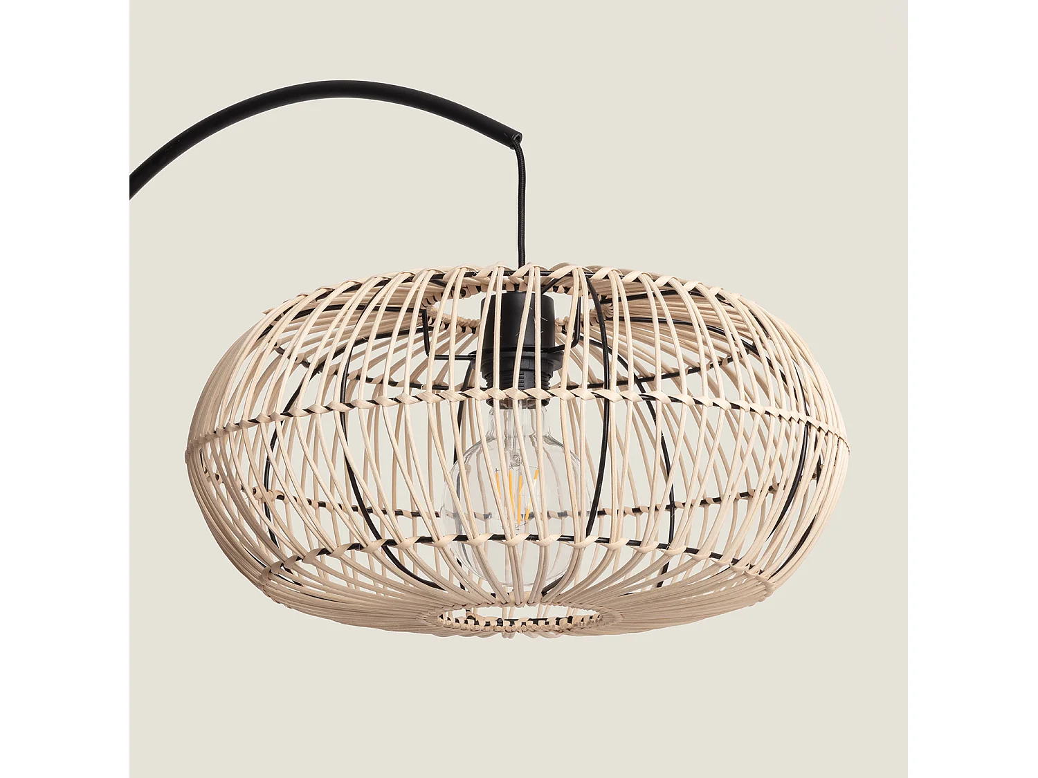 Lampadaire Rotin Arawa Lebrel Naturel