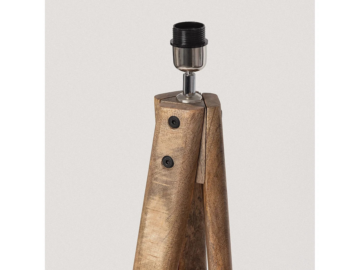 Base Lampada da Terra Legno Kumar ILUZZIA Naturale