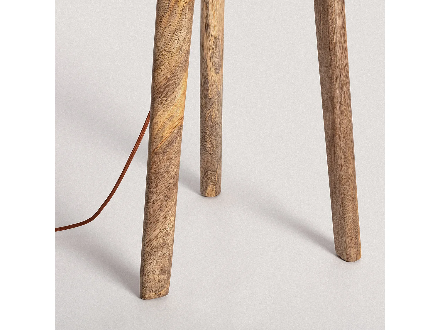 Base Lampada da Terra Legno Kumar ILUZZIA Naturale