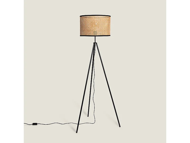 Lampada da Terra Rattan Huela Naturale