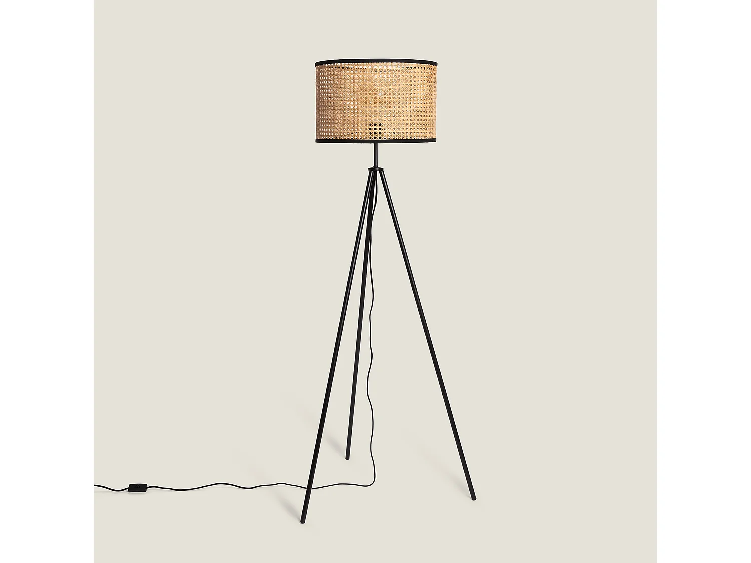 Lampada da Terra Rattan Huela Naturale