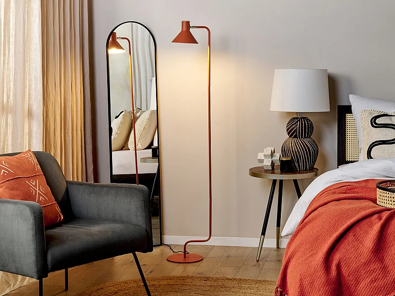 Lampadaire RIMAVA Réglable Métal Orange