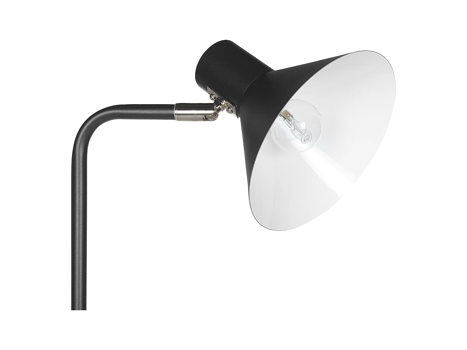 Staande lamp RIMAVA Verstelbaar Metaal Zwart