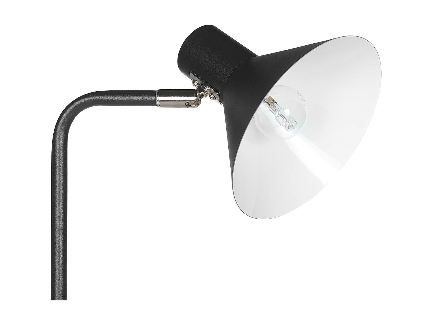 Staande lamp RIMAVA Verstelbaar Metaal Zwart