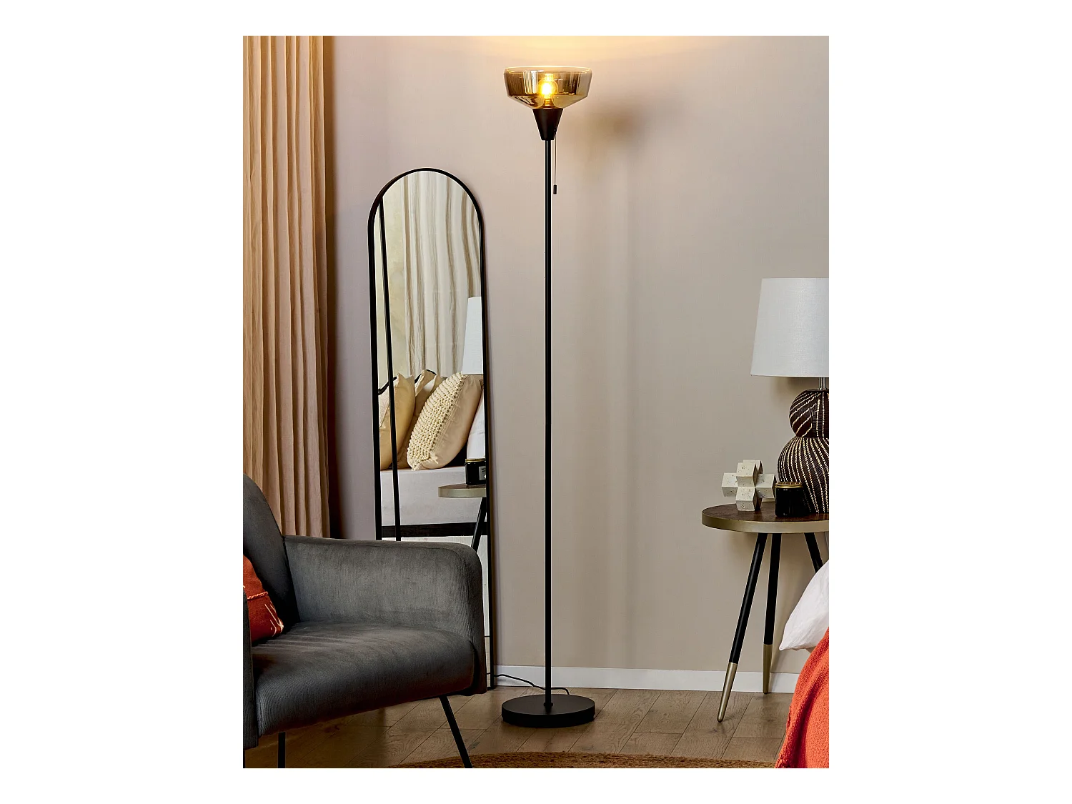 Staande lamp TALPARO Metaal Goud