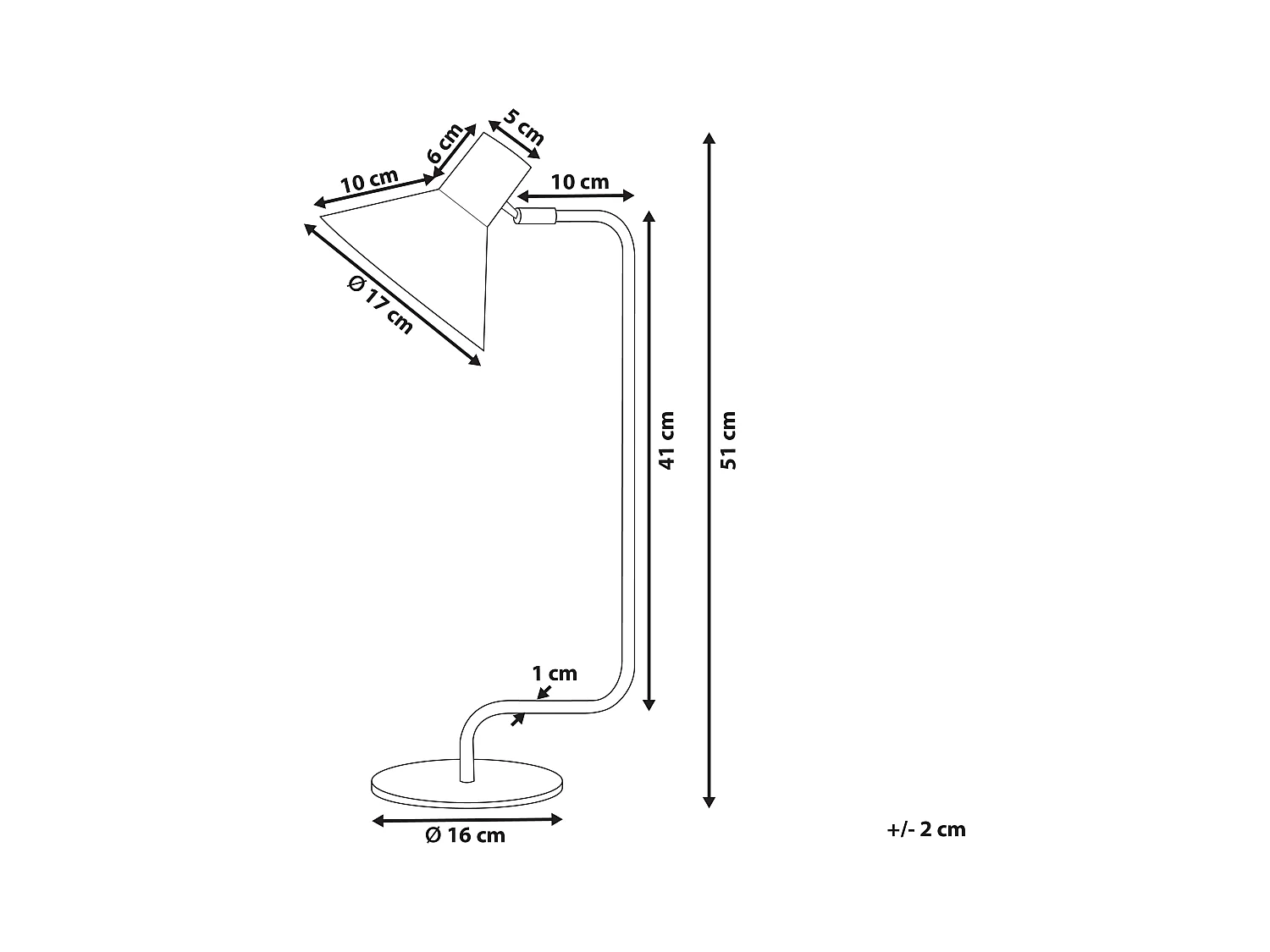 Lampe de bureau RIMAVA Réglable Métal Orange