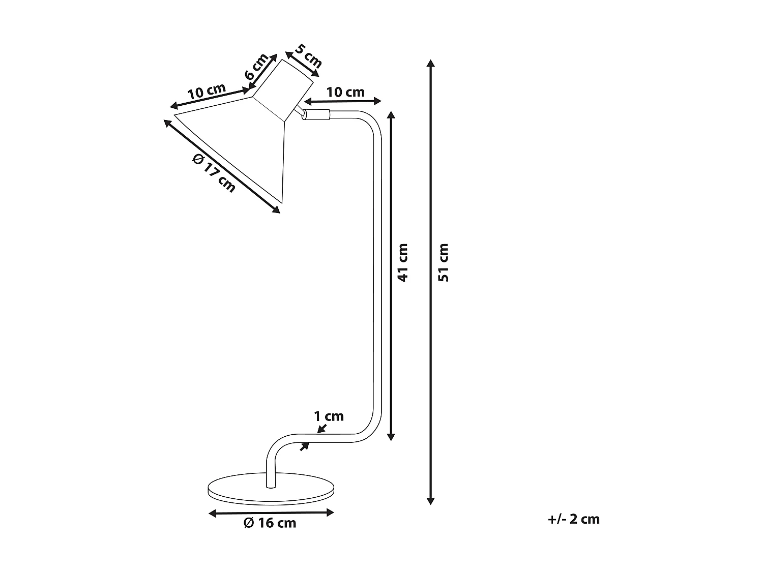 Schreibtischlampe RIMAVA verstellbar Metall Orange