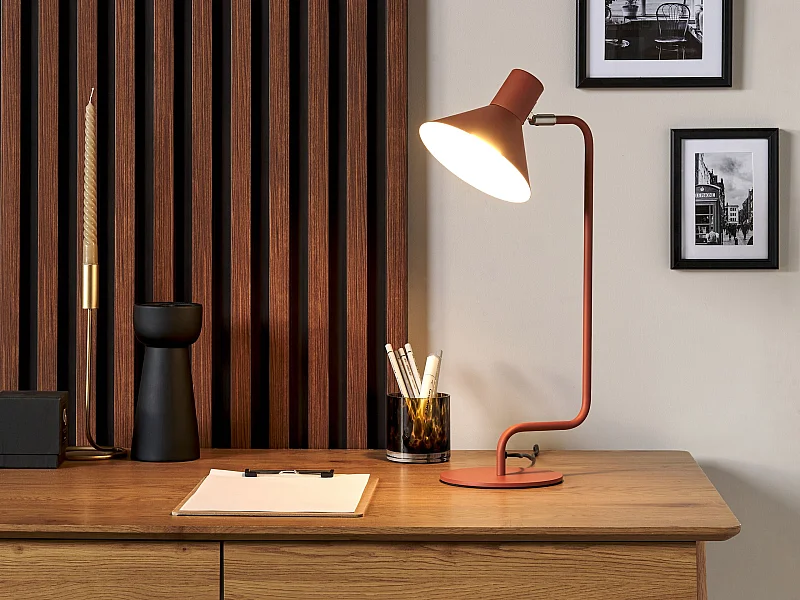 Schreibtischlampe RIMAVA verstellbar Metall Orange
