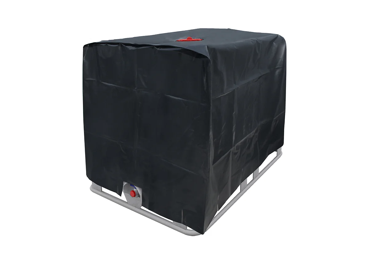 Protection de pluie noir capôt réservoir citerne eau 1000L ECD Germany