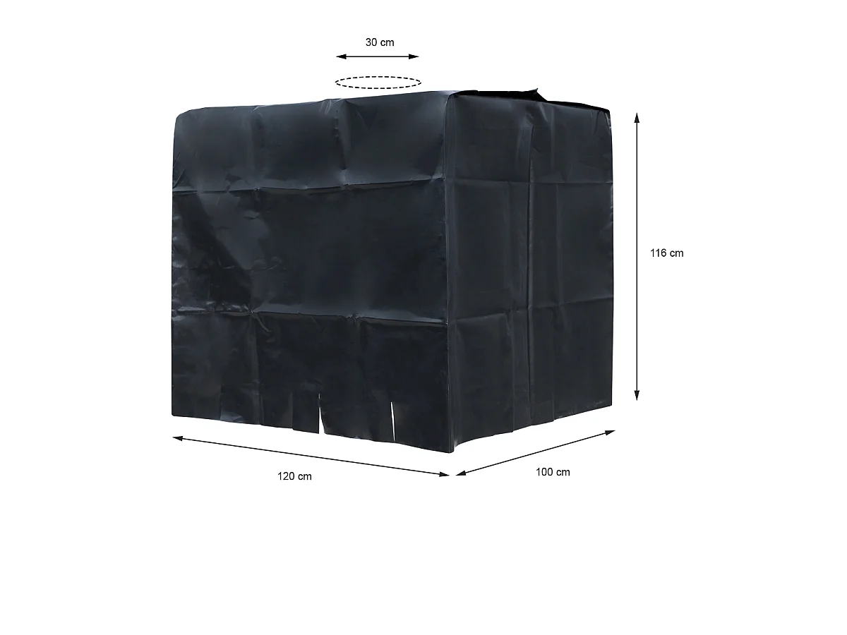 Protección contra la lluvia negro IBC ECD Germany