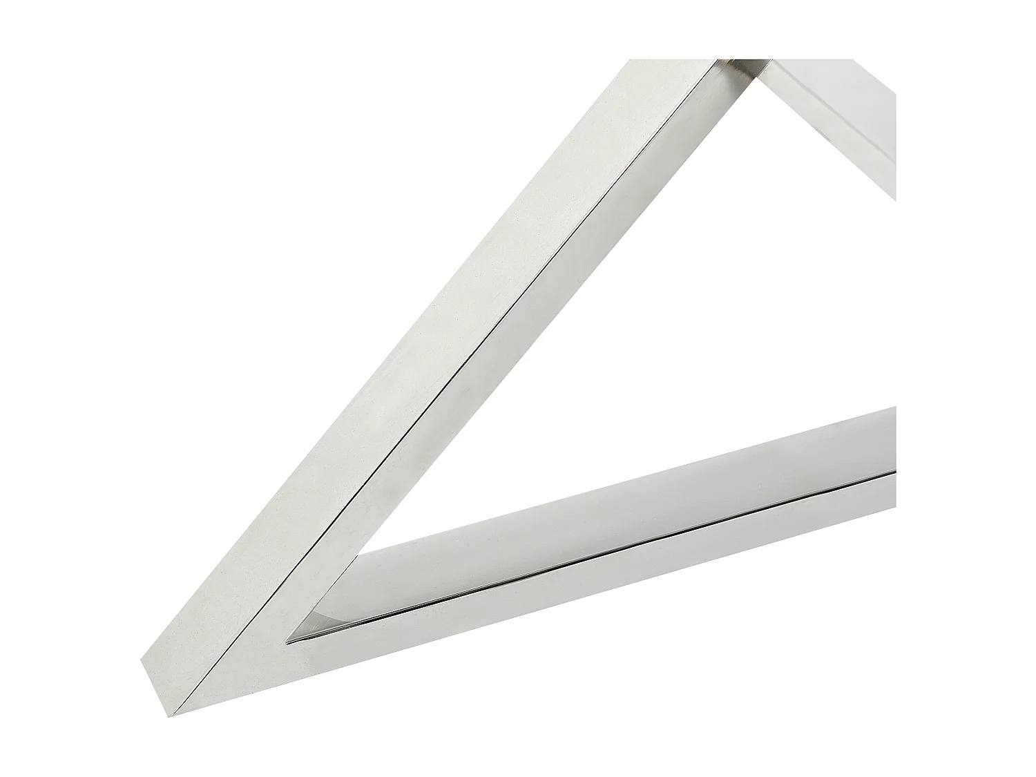 Esstisch glamourös aus temperiertem Glas, silberfarben ⌀ 105 cm Metallbeine Bosco