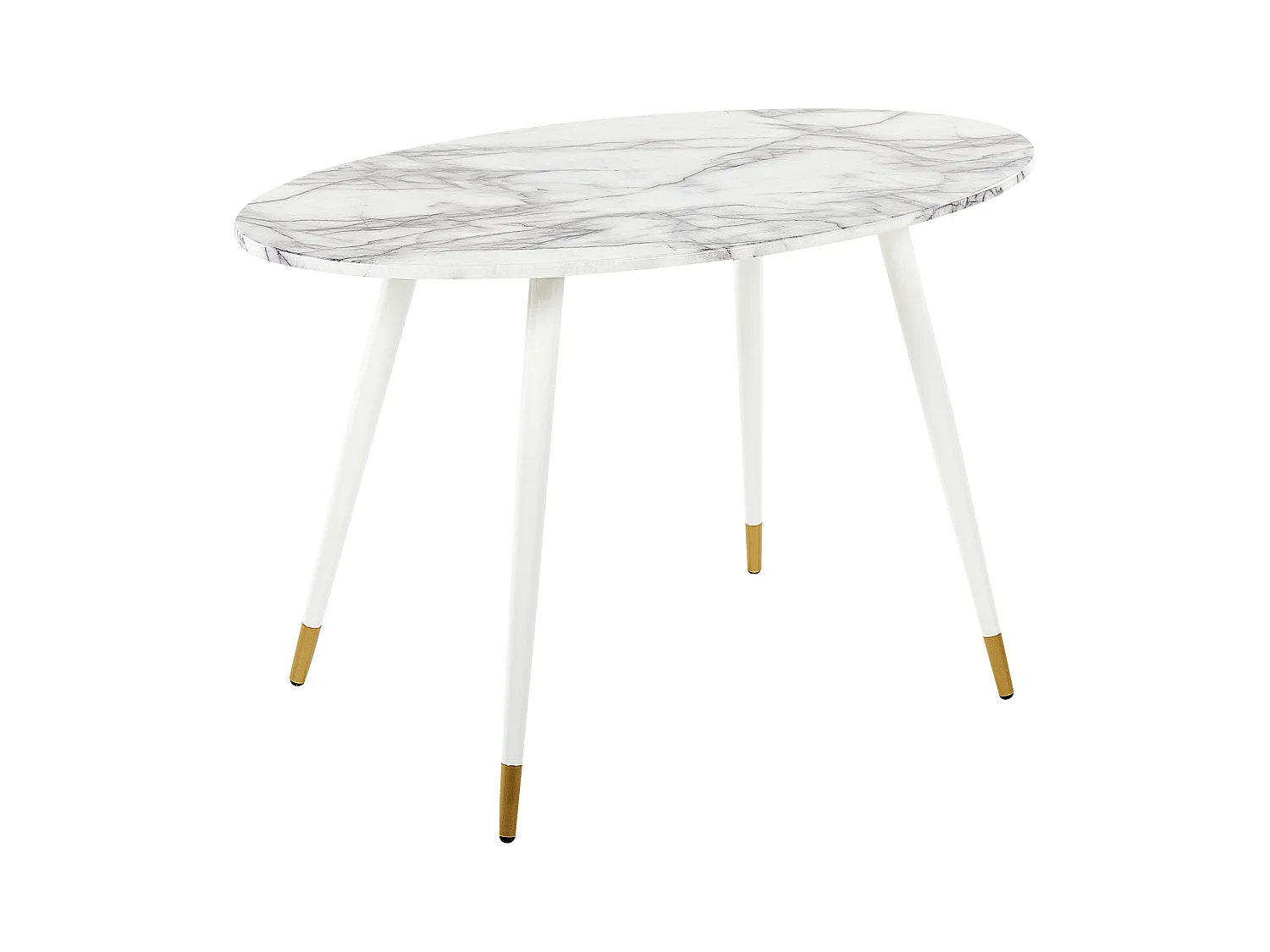 Table de repas GUTIERE Marbre blanc 120 cm 70 cm