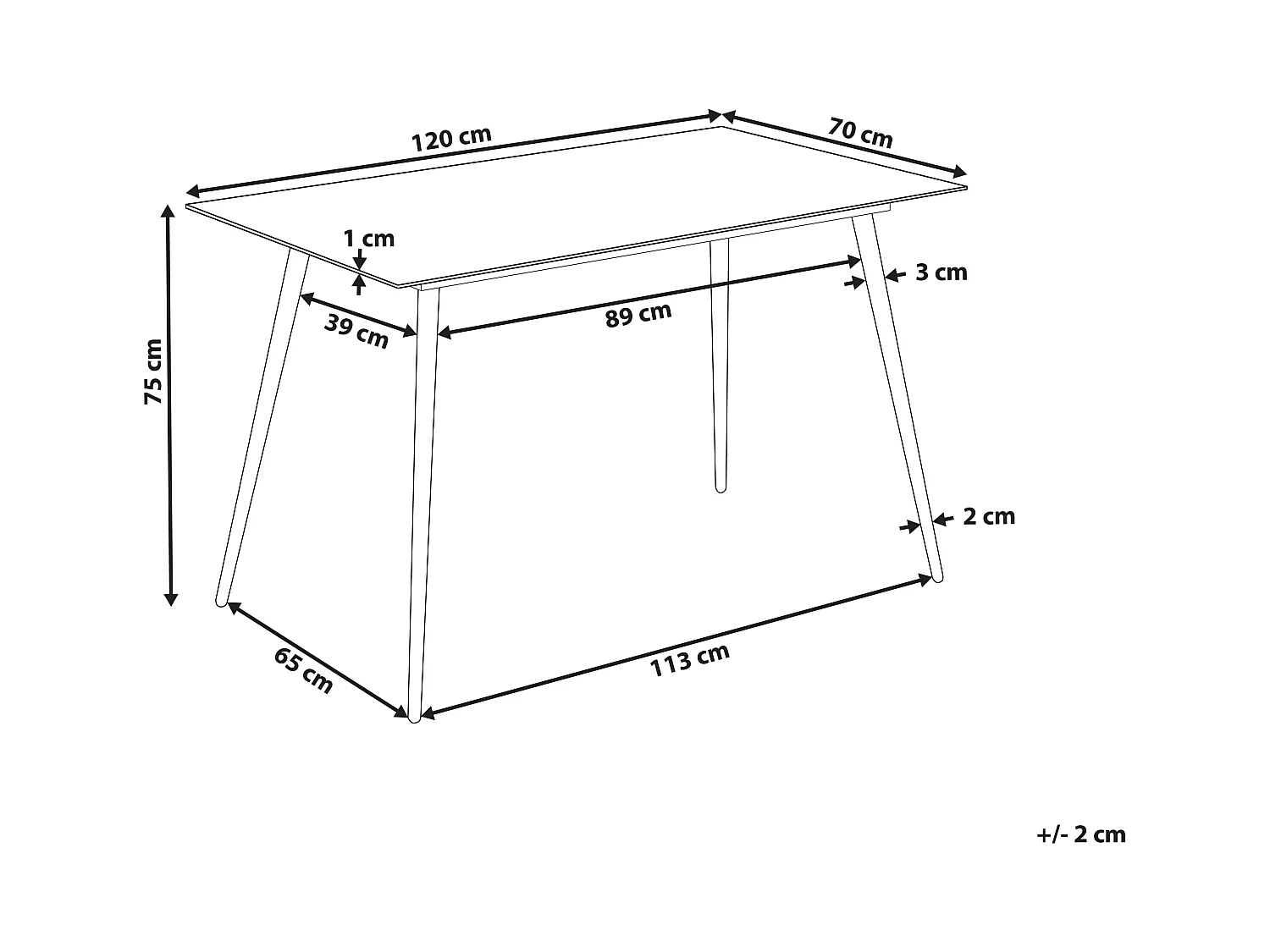 Esstisch temperiertem Glas mit glänzender Platte Marmor Effekt Golde Beine Mulga
