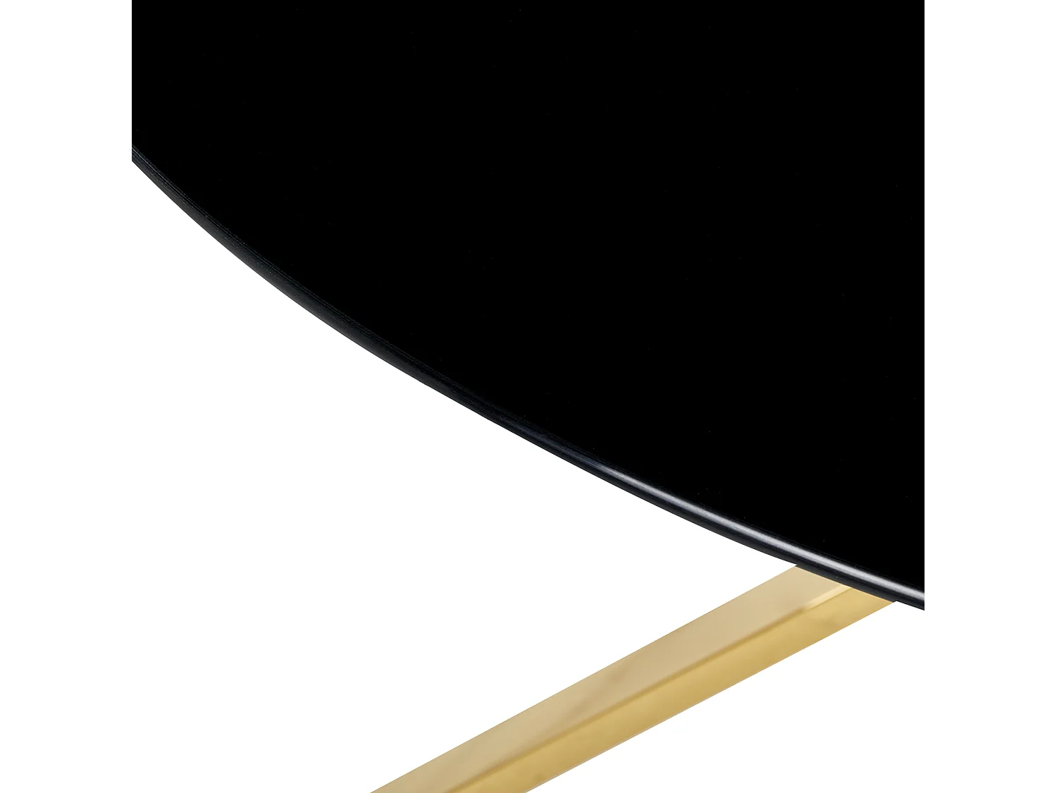 Table de repas BOSCO Noir 105 cm 105 cm Verre de sécurité