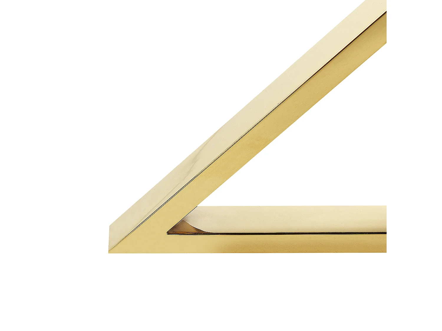 Esstisch glamourös aus temperiertem Glas, Gold und Schwarz ⌀ 105 cm Metallbeine Bosco